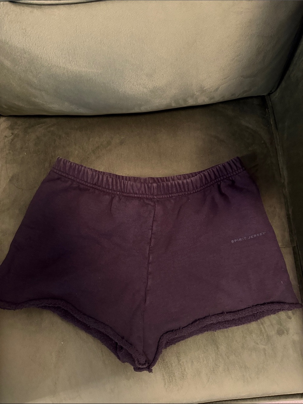 Black cotton sweat-shorts spirit jersey size small